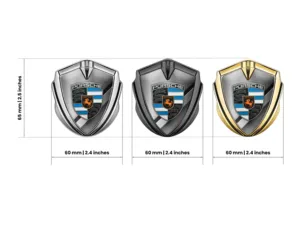 Porsche Badge Logo Custom Stile Minimal Universale
